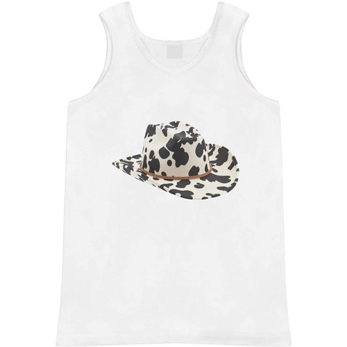 Cow print cowboy hat - print, adult