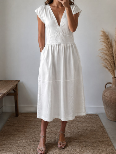 Zara white midi - zara,