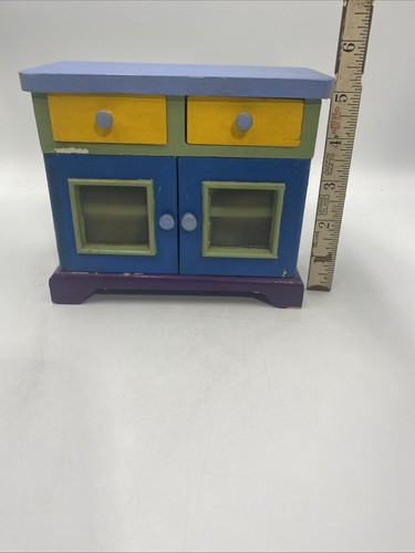 Dolls house blue - breakfast, bar