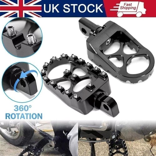 Pair wide fat foot pegs - wide,