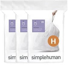 60 Pack Simplehuman Size H Bin