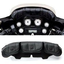 Windshield Bag Saddle 3 Pouch Pocket Fairing For Harley Touring FLHT 96-13