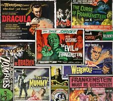 Hammer Studio Film Quad REPRO Poster Collection Dracula Frankenstein Horror MINT