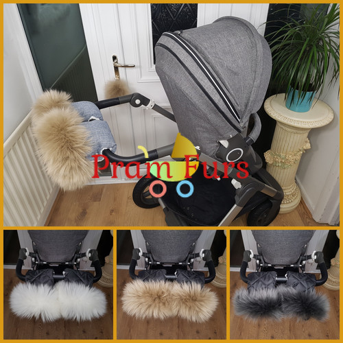 Sheepskin pram hand muffs - muffs, warm