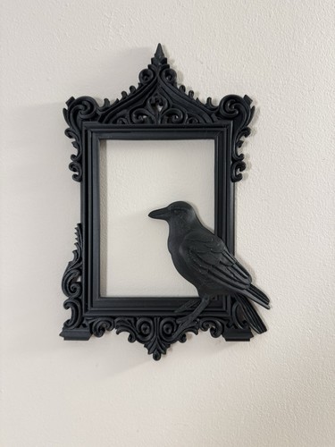 Gothic black raven wall art - gothic,