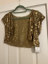 Next Gold Sequin Bolero Brand