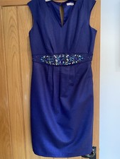 Jacques Vert Planet Blue Sleeveless Dress Brand New Without Tags