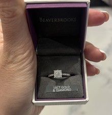 white gold  ring size l