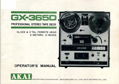 Akai 365d reel tape - gx-365d, to