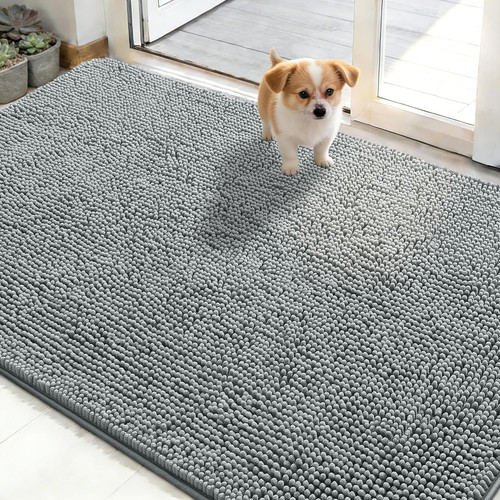 Dog door mat for muddy - door,