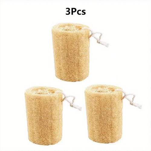 3pcs natural loofah - loofah, luffa