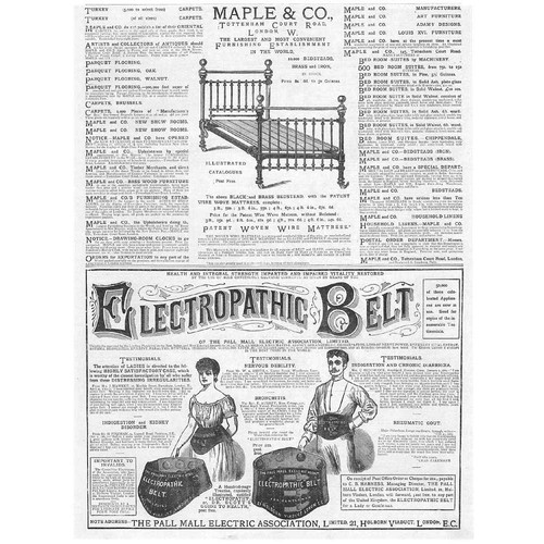 Victorian adverts maple co - adverts;, &