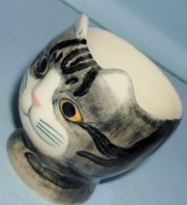 CUTE QUAIL POTTERY GREY BLACK
