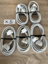 5 x Apple Mains Power Extension Cable 1.8m EU 2 pin C, E, F Magsafe Macbook (B)
