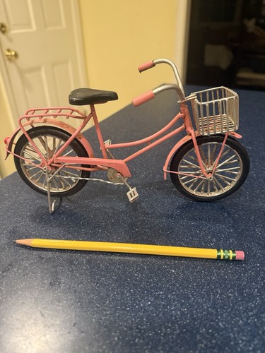 Pink metal bike - pink, beach