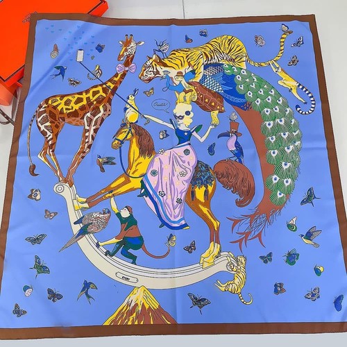 100 mulberry twill silk scarf - twill,