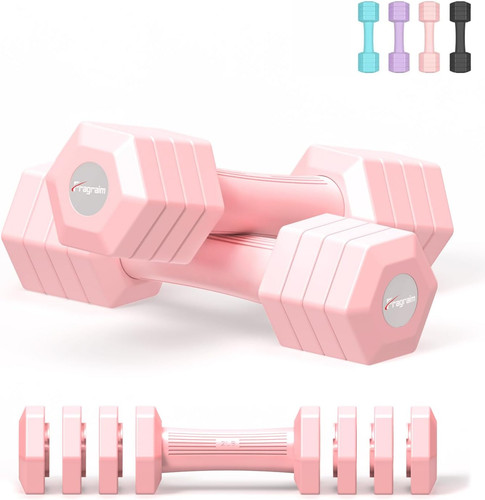 Adjustable dumbbells set - dumbbells, 4