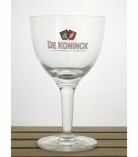 De Koninck Belgium Beer Glasses Set of 2 New (Rare Item) HALF PINT 250ML