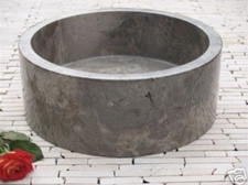Grey Polished Marble Drum Sink