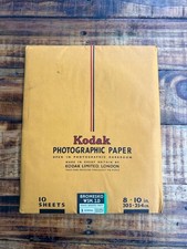 10 X Sheets Kodak PHOTOGRAPHIC PAPER BROMESKO WSM 2.D White Smooth Matt 8x10’