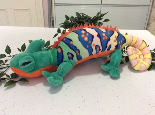 Colourful chameleon plush soft - colourful,