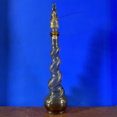 1960s amber glass italian - glass,