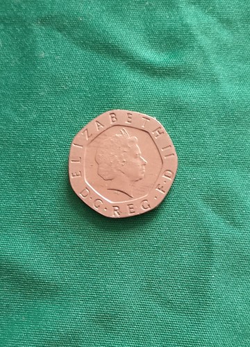 Undated rare 20p coin - undated, royal
