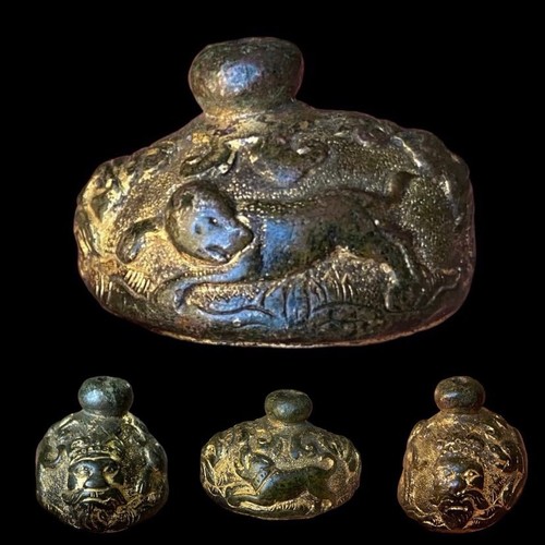 Gilt bronze pommel found - pommel,,