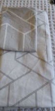 Quilt Cover & Pillow Slip, Single bed Size, M&S, Grey, 50% Cotton