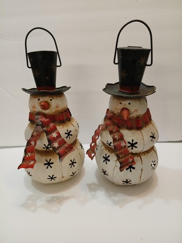Trim snowman lanterns set - lanterns,