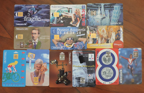 Used phonecards from - 12,
