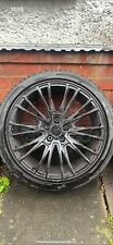  X4 19INCH GLOSS BLACK ALLOYS WITH TYRES SET