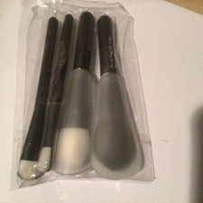 MAC 4 PIECE MAKE UP BRUSH SET 128 234 235 127 SE DOUBLE SIDED WRAPPED