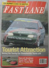 FAST LANE 12/1993 featuring Honda CRX, Toyota, Mazda, Vauxhall, Lancia, Pontiac