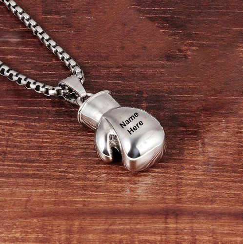 Personalised necklace boxing - necklace,