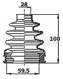 Drive shaft bellow - drive,