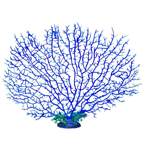 Swell blue detailed coral - blue,