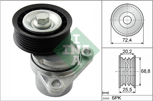 Belt tensioner ribbed - belt,