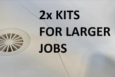 2x Fibreglass Resin Repairs Shower Trays Bath Tubs Plastic Tanking Leaks Cracks