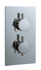 Shower Handle Control Set Single Flow Round Chrome Infinita Dallas MDLSPACK3