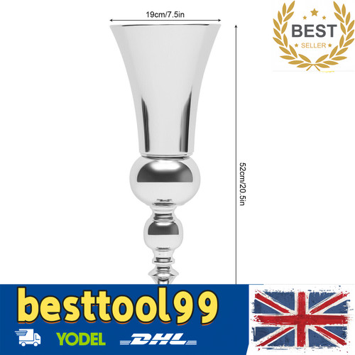 Elegant silver iron urn - silver, flower