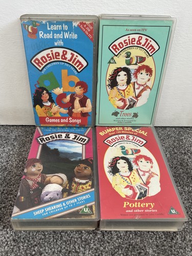 Rosie jim vhs video bundle - rosie,