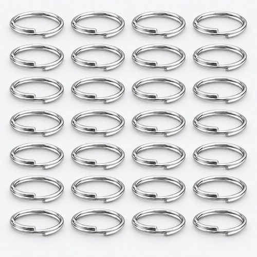 100 pcs 12mm - pcs, silver