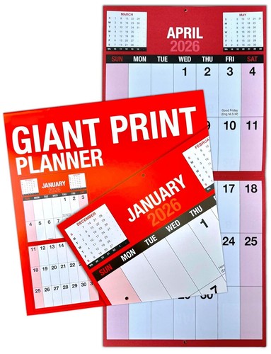 2026 giant view wall calendar - wall,