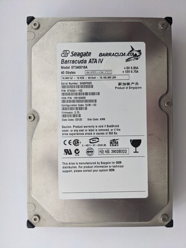 40gb seagate barracuda ata - barracuda,