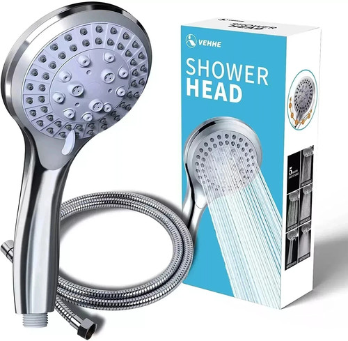 Chrome shower head hose - head, &
