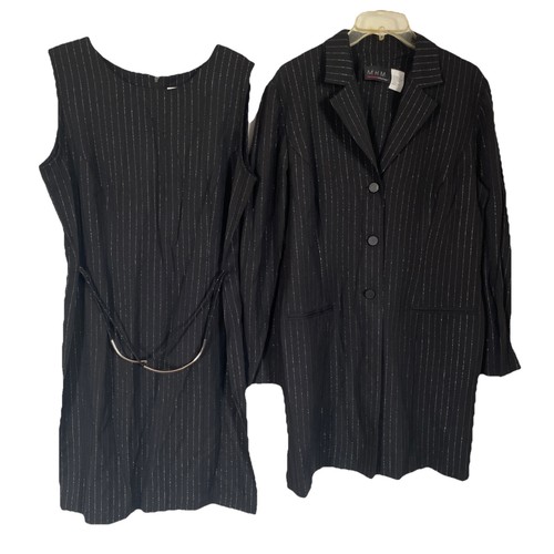 Mhm women black pinstripe - mhm,
