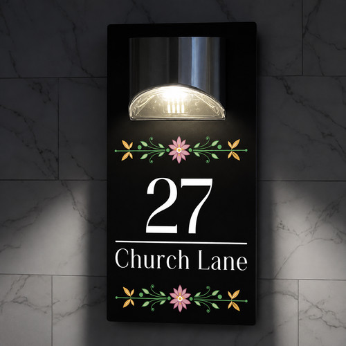 House number plaques - house,