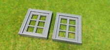 2 Piece Window Set Gauge G for Diorama Modelmaking Building House 1:22,5