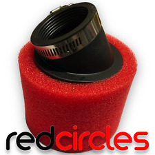 ANGLED RED 45mm PIT DIRT BIKE RACING DOUBLE FOAM AIR FILTER 150cc 160cc  PITBIKE